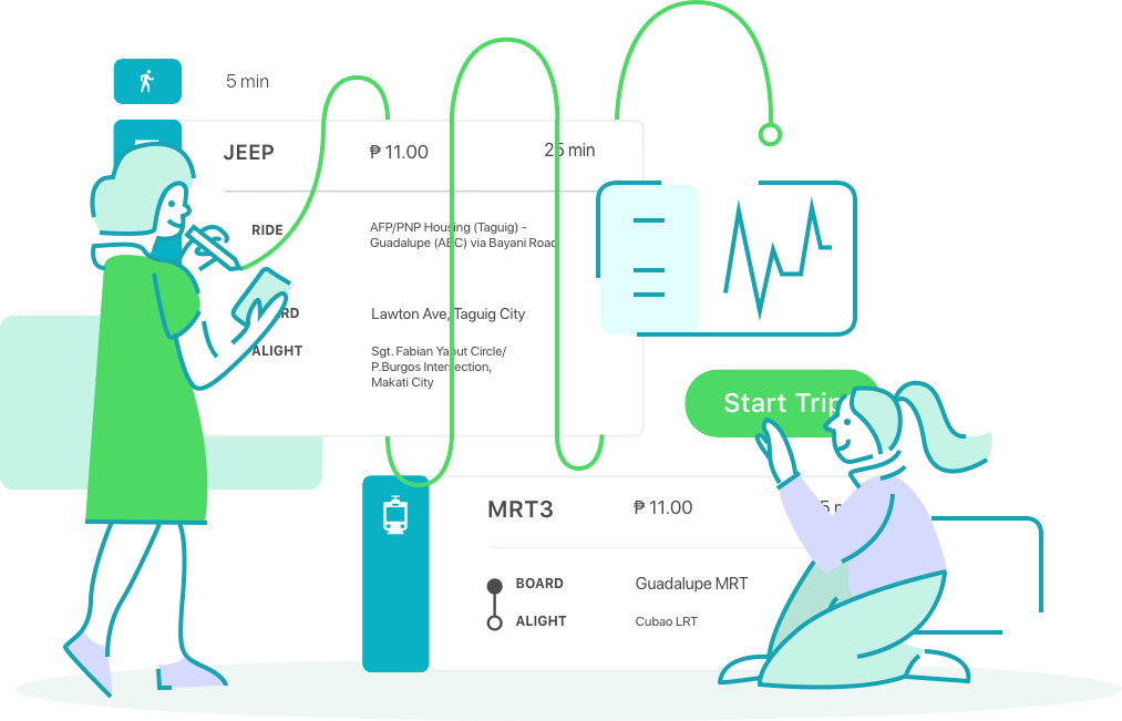Metro Manila map and routes data